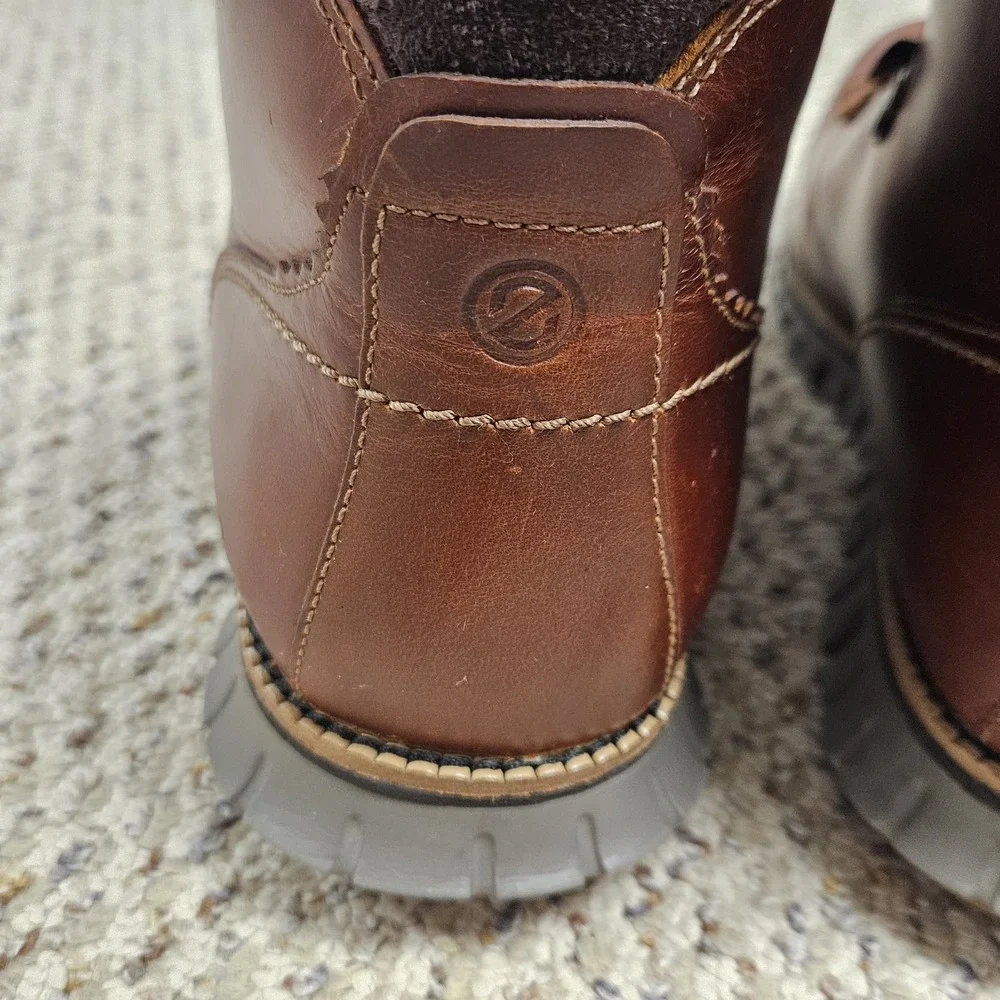 Cole Haan 11.5W Zerogrand Hiker Boot British Tan Leather Waterproof C33471 Men's